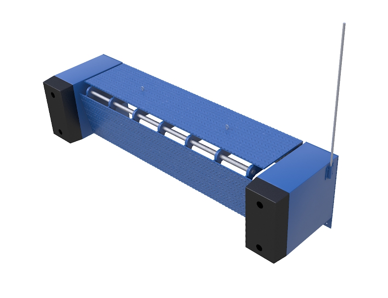 Mini dock-levelers – a compact mechanical leveler platform with height of the ramp